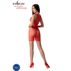 Passion - Bs097 Bodystocking Rouge Taille Unique